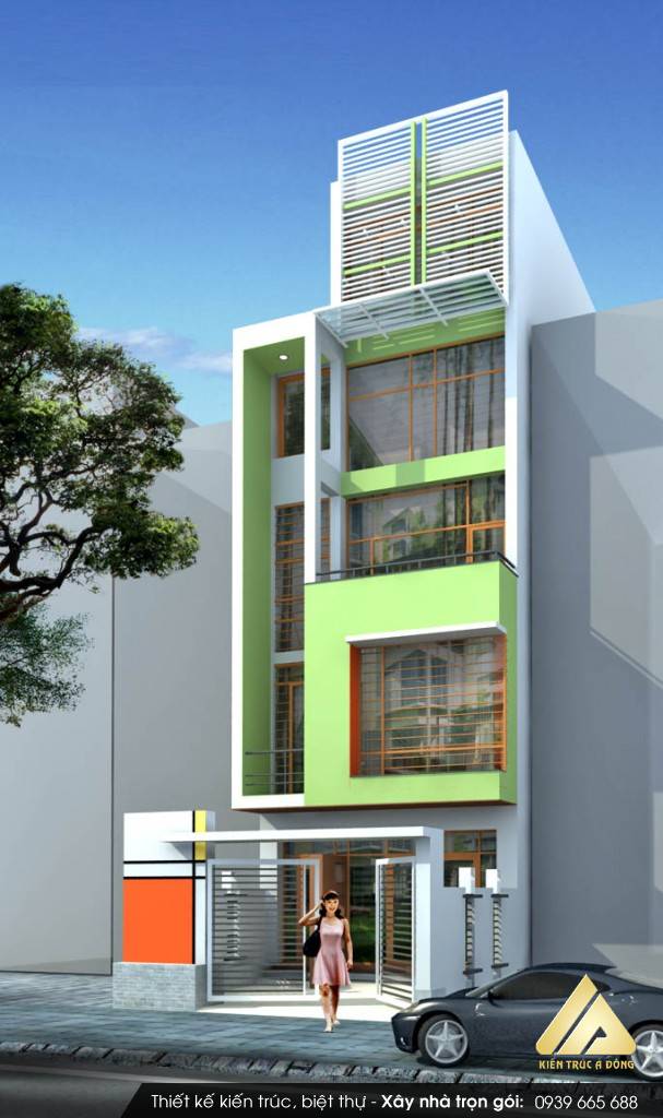 Mẫu mặt tiền cho nhà ống