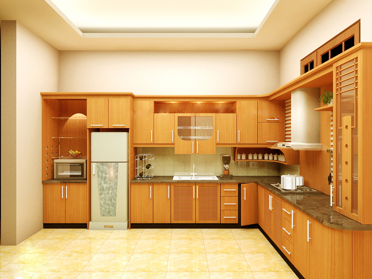 Mẫu tủ bếp đẹp cho phòng ăn nhỏ