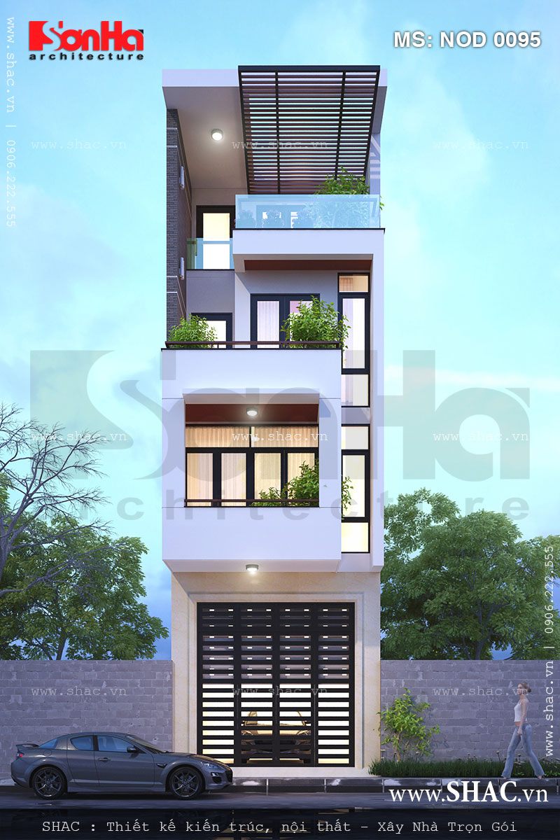 Mẫu mặt tiền cho nhà ống