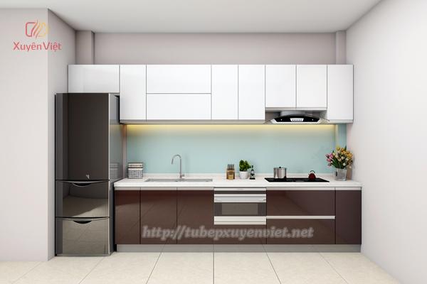 Mẫu tủ bếp đẹp cho phòng ăn nhỏ